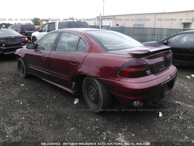 1G2NE52F03C103903 - 2003 PONTIAC GRAND AM SE MAROON photo 3