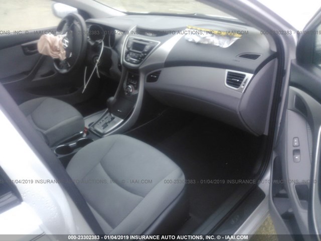 KMHDH4AE5DU746739 - 2013 HYUNDAI ELANTRA GLS/LIMITED SILVER photo 5