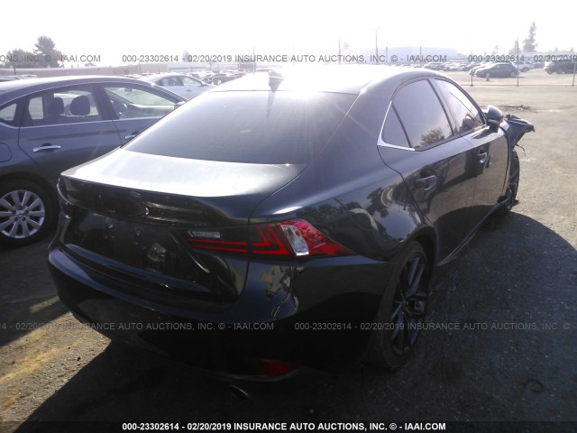 JTHBF1D29F5074164 - 2015 LEXUS IS 250 BLACK photo 4