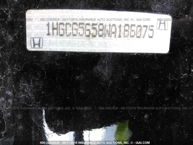 1HGCG5658WA186075 - 1998 HONDA ACCORD EX Qara foto 9