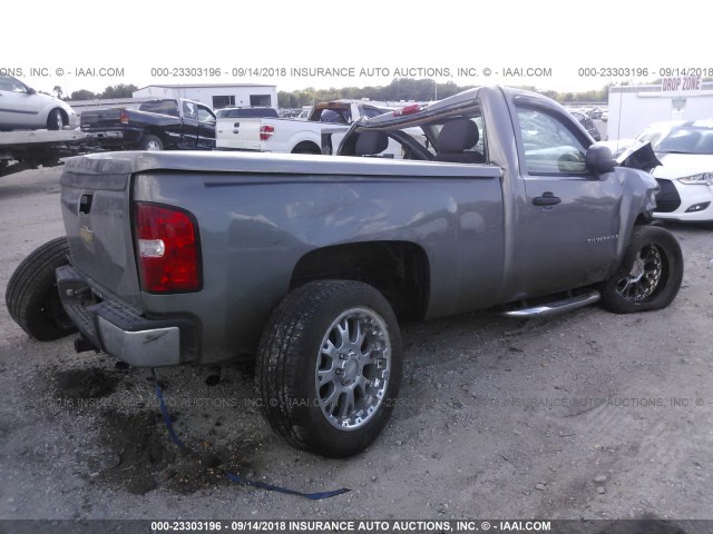 1GCEC14C38Z212955 - 2008 CHEVROLET SILVERADO C1500 GRAY photo 4