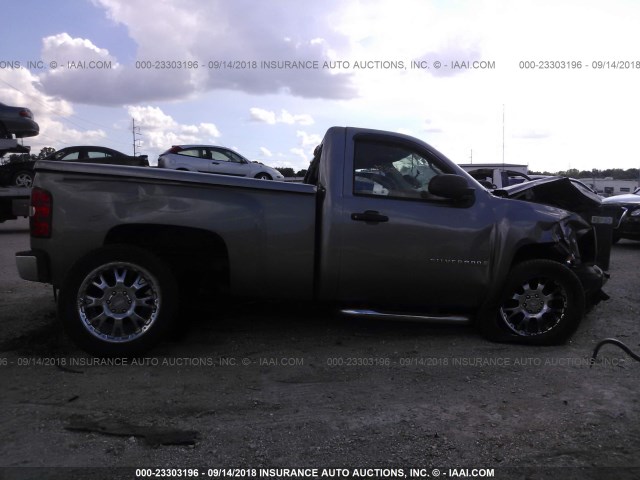 1GCEC14C38Z212955 - 2008 CHEVROLET SILVERADO C1500 GRAY photo 6