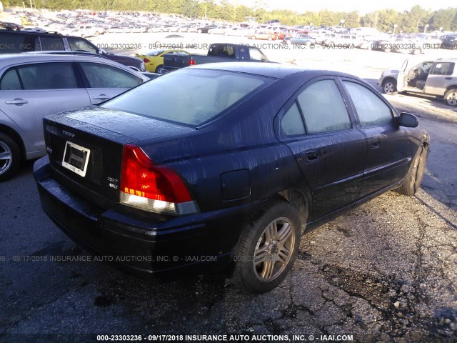 YV1RH592752450770 - 2005 VOLVO S60 2.5T BLACK photo 4