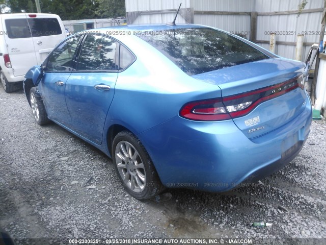 1C3CDFFA1GD819160 - 2016 DODGE DART SXT SPORT BLUE photo 3