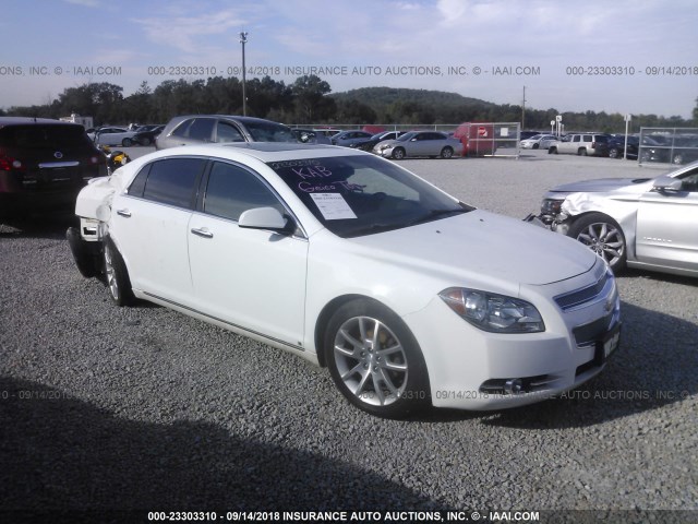 1G1ZK57789F208650 - 2009 CHEVROLET MALIBU LTZ WHITE photo 1