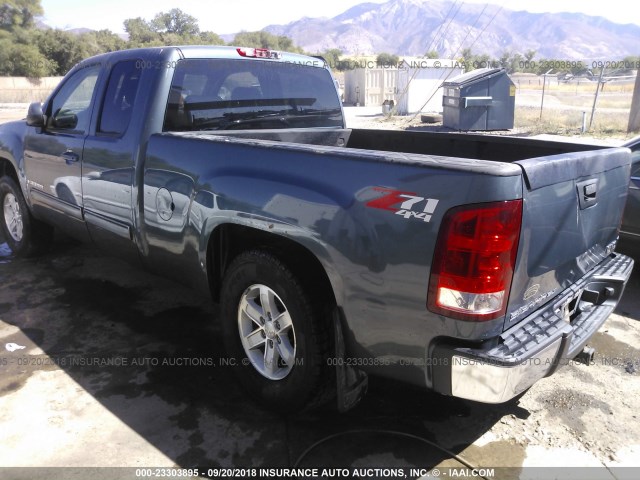 1GTEK19J78Z190632 - 2008 GMC SIERRA K1500 BLUE photo 3