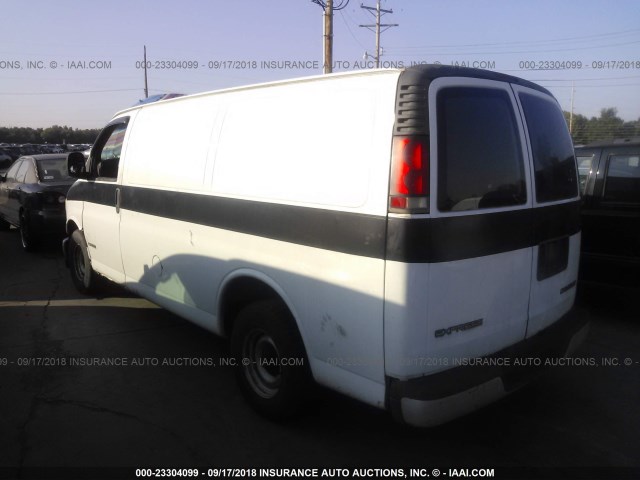 1GCFG15W811144898 - 2001 CHEVROLET EXPRESS G1500  WHITE photo 3