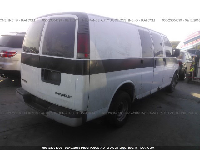 1GCFG15W811144898 - 2001 CHEVROLET EXPRESS G1500  WHITE photo 4