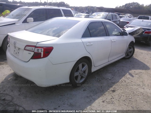 4T1BF1FK7CU504544 - 2012 TOYOTA CAMRY SE/LE/XLE WHITE photo 4