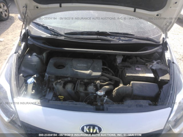 KNADM4A3XG6576009 - 2016 KIA RIO LX SILVER photo 10