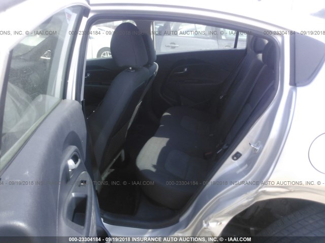 KNADM4A3XG6576009 - 2016 KIA RIO LX SILVER photo 8