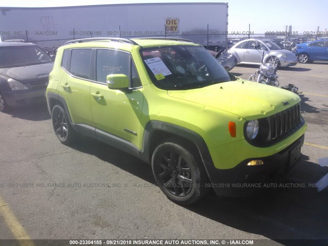 ZACCJABB6HPG38600 - 2017 JEEP RENEGADE LATITUDE GREEN photo 1