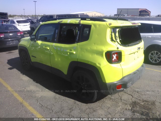 ZACCJABB6HPG38600 - 2017 JEEP RENEGADE LATITUDE GREEN photo 3