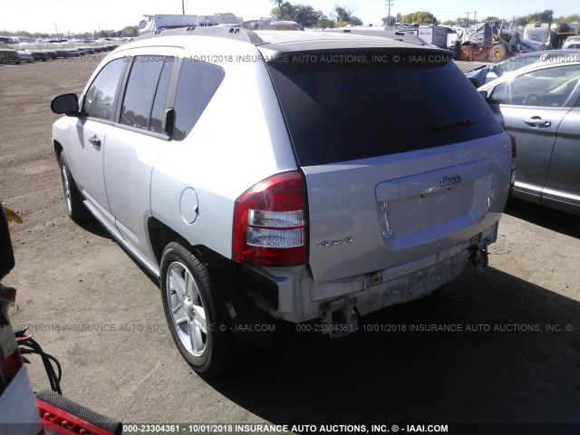 1J8FF47W47D122592 - 2007 JEEP COMPASS SILVER photo 3