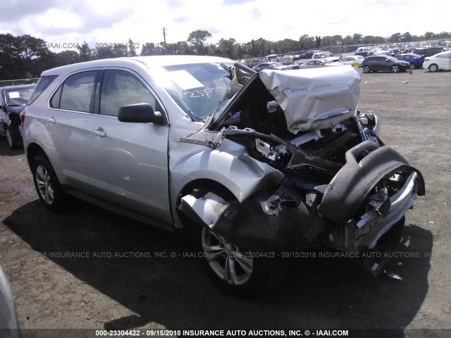 2GNALBEK4G1184091 - 2016 CHEVROLET EQUINOX LS SILVER photo 1