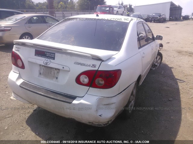 1NXBR32E86Z597629 - 2006 TOYOTA COROLLA CE/LE/S WHITE photo 4