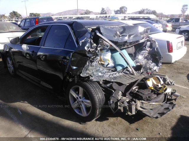 4T1BF1FK8EU332205 - 2014 TOYOTA CAMRY L/SE/LE/XLE 黑色 照片 3