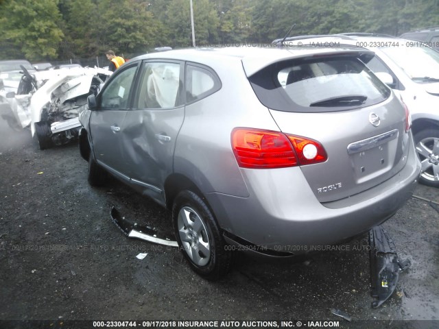 JN8AS5MV6DW642599 - 2013 NISSAN ROGUE S/SV GRAY photo 3