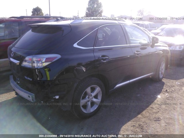 2T2BK1BA6AC015930 - 2010 LEXUS RX 350 BLACK photo 4