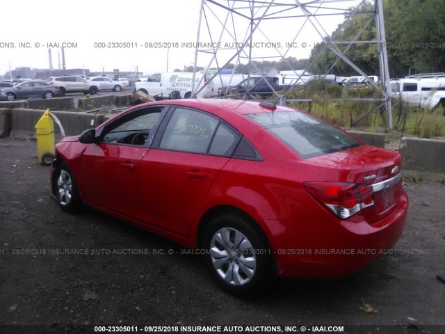 1G1PC5SH0G7154160 - 2016 CHEVROLET CRUZE LIMITED LS RED photo 3