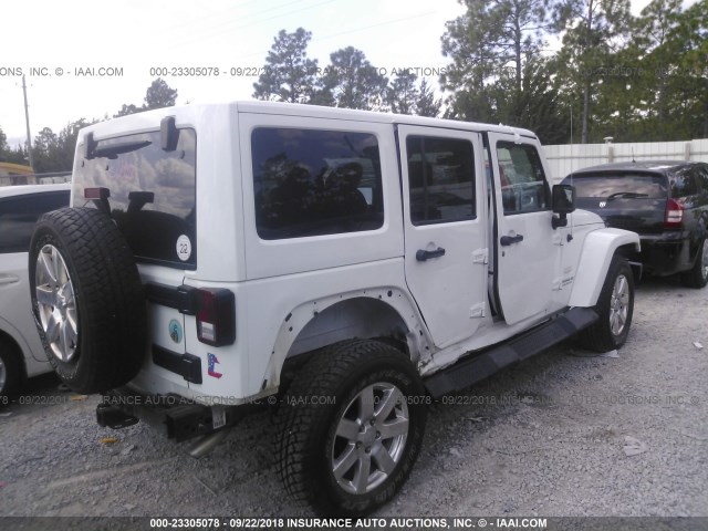 1C4BJWEG6FL508298 - 2015 JEEP WRANGLER UNLIMITE SAHARA WHITE photo 6