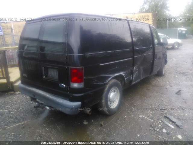 1FTRE14W55HA27510 - 2005 FORD ECONOLINE E150 VAN BLACK photo 4