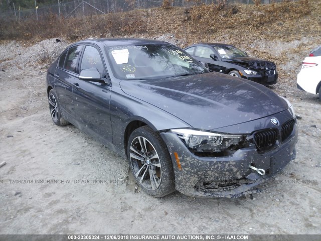 WBA8B7G5XJNU95333 - 2018 BMW 340 XI GRAY photo 1