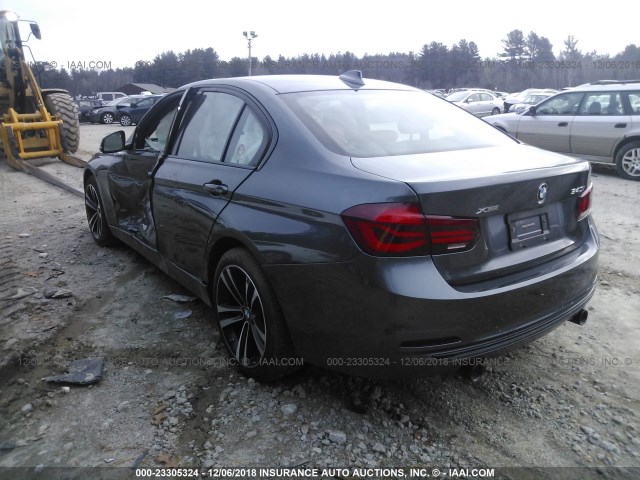 WBA8B7G5XJNU95333 - 2018 BMW 340 XI GRAY photo 3