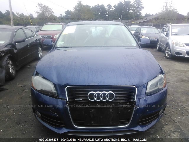 WAUMFAFM9BA109518 - 2011 AUDI A3 PREMIUM PLUS BLUE photo 6