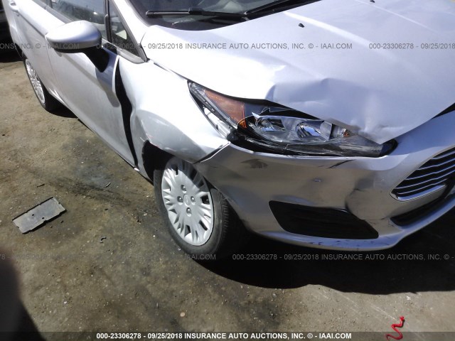 3FADP4AJ9JM106382 - 2018 FORD FIESTA S SILVER photo 6