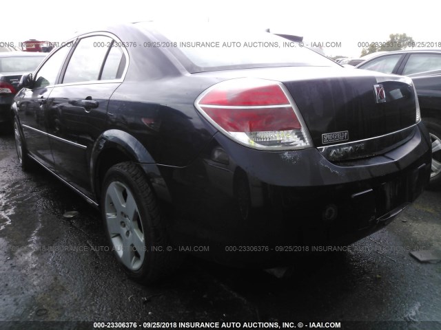 1G8ZS57N67F181252 - 2007 SATURN AURA XE BLACK photo 3