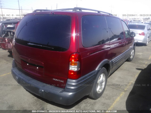 1GMDX13E53D322099 - 2003 PONTIAC MONTANA LUXURY RED photo 4