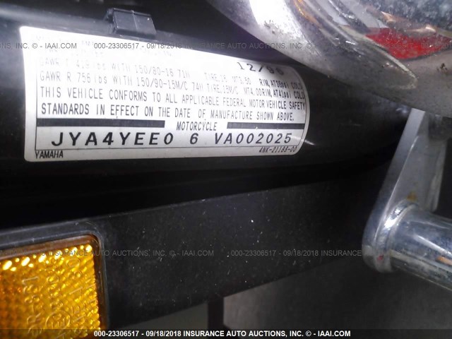 JYA4YEE06VA002025 - 1997 YAMAHA XVZ13 LT BLACK photo 10