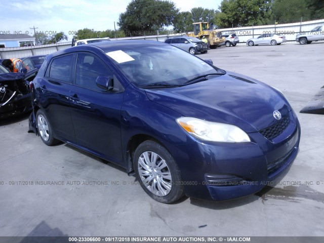 2T1KU40E59C025723 - 2009 TOYOTA COROLLA MATRIX  BLUE photo 1