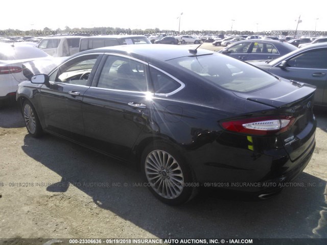 3FA6P0K98GR231505 - 2016 FORD FUSION TITANIUM BLACK photo 3