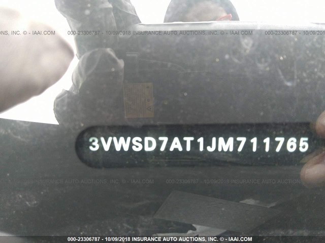 3VWSD7AT1JM711765 - 2018 VOLKSWAGEN BEETLE DUNE BLACK photo 9