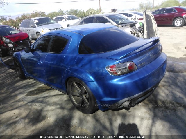 JM1FE173560200687 - 2006 MAZDA RX8 BLUE photo 3