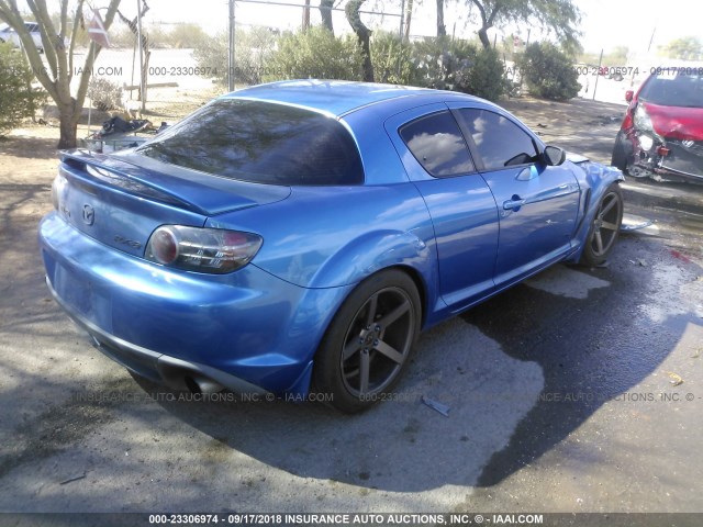 JM1FE173560200687 - 2006 MAZDA RX8 BLUE photo 4