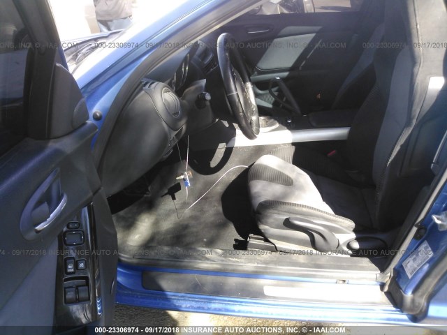 JM1FE173560200687 - 2006 MAZDA RX8 BLUE photo 5