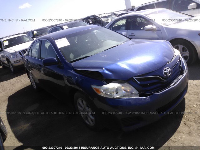 4T4BF3EK7BR134746 - 2011 TOYOTA CAMRY SE/LE/XLE BLUE photo 1