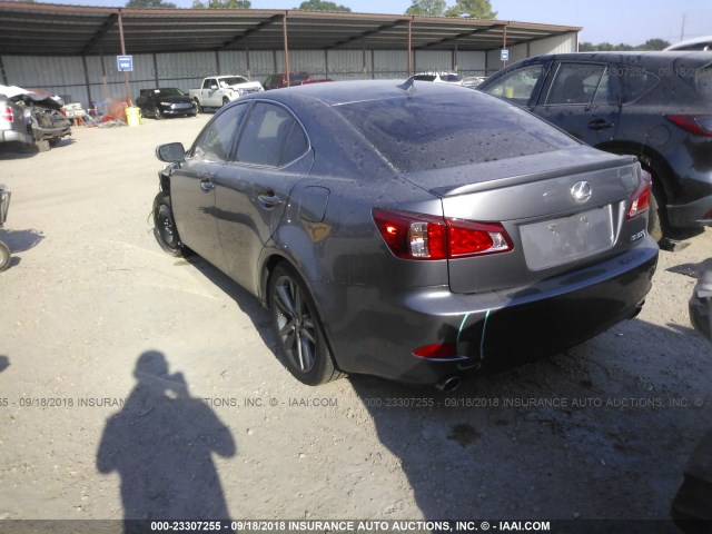 JTHBE5C22C5029784 - 2012 LEXUS IS 350 GRAY photo 3