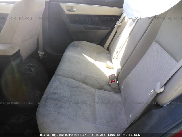 5YFBURHE7FP262579 - 2015 TOYOTA COROLLA L/LE/LE PLS/PRM/S/S PLS RED photo 8