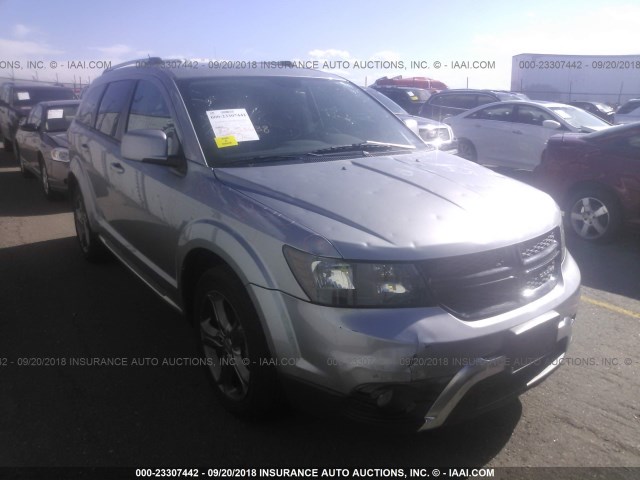 3C4PDCGB3FT529627 - 2015 DODGE JOURNEY CROSSROAD SILVER photo 1