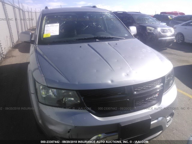 3C4PDCGB3FT529627 - 2015 DODGE JOURNEY CROSSROAD SILVER photo 6