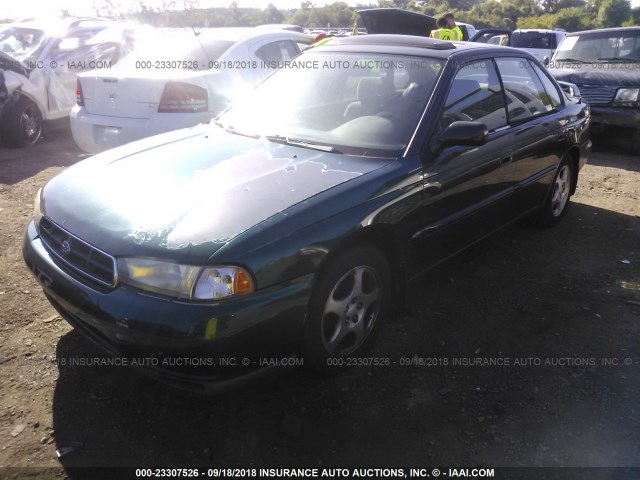 4S3BD4354X7257756 - 1999 SUBARU LEGACY L/30TH ANNIVERSARY L GREEN photo 2