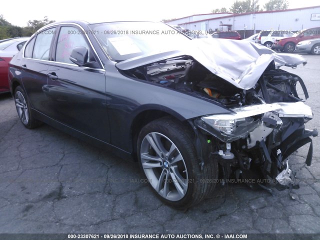 WBA8D9C39HA004486 - 2017 BMW 330 XI GRAY photo 1