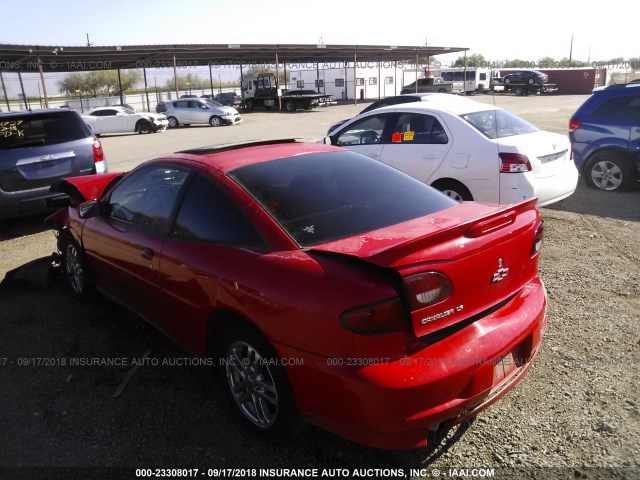 1G1JH12F427370228 - 2002 CHEVROLET CAVALIER LS SPORT RED photo 3