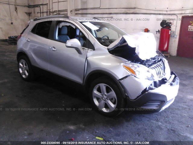 KL4CJASB8GB577446 - 2016 BUICK ENCORE SILVER photo 1