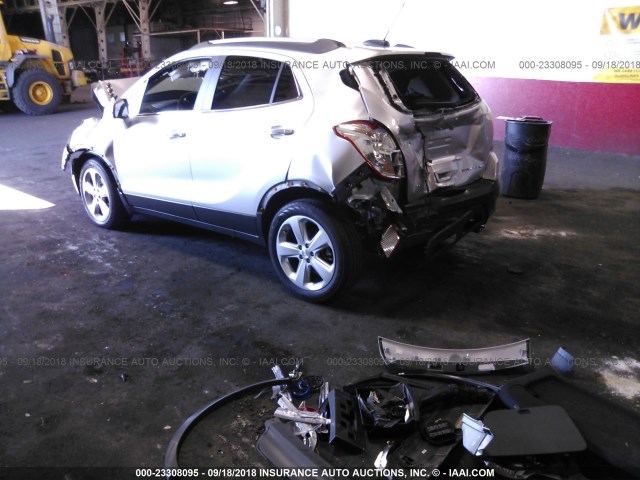 KL4CJASB8GB577446 - 2016 BUICK ENCORE SILVER photo 3