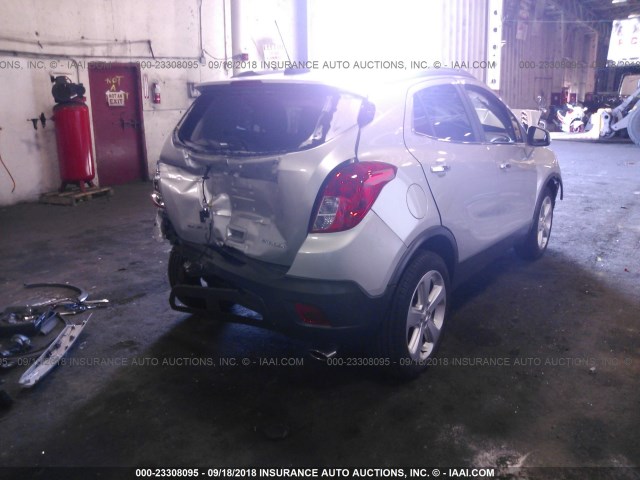 KL4CJASB8GB577446 - 2016 BUICK ENCORE SILVER photo 4